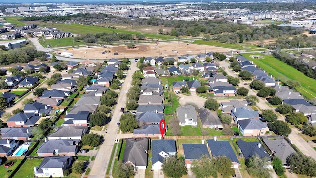 drone / aerial view featuring a residential view