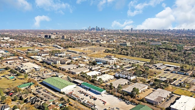 1738 Lamonte Ln, Houston, TX 77018 - aerial view of property and surrounding area featuring nearby urban area