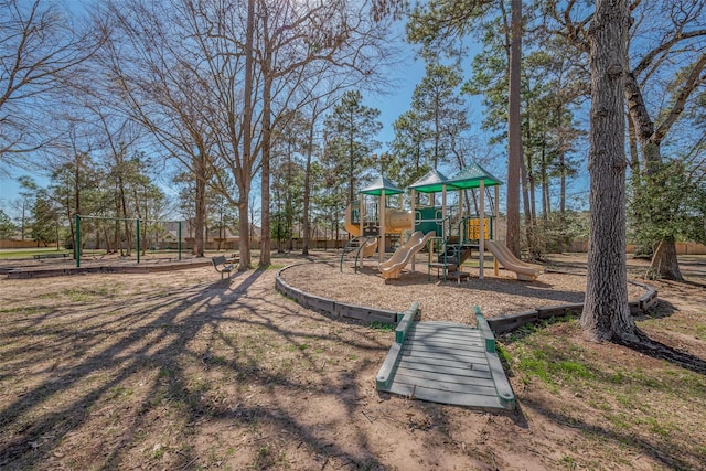 view of communal playground