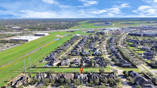 bird's eye view with a residential view