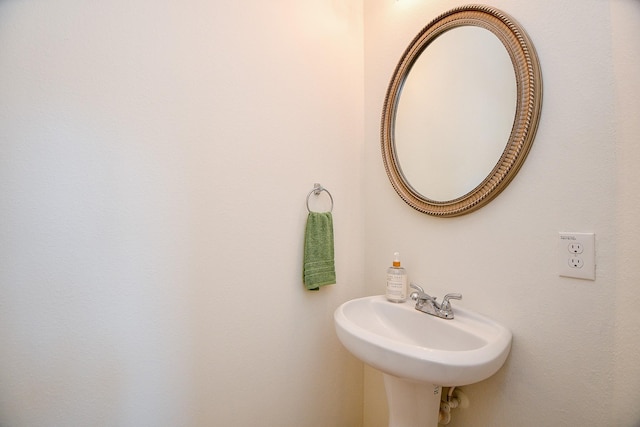 bathroom with a sink