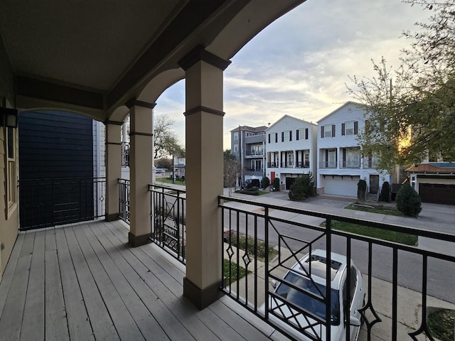 balcony featuring a residential view