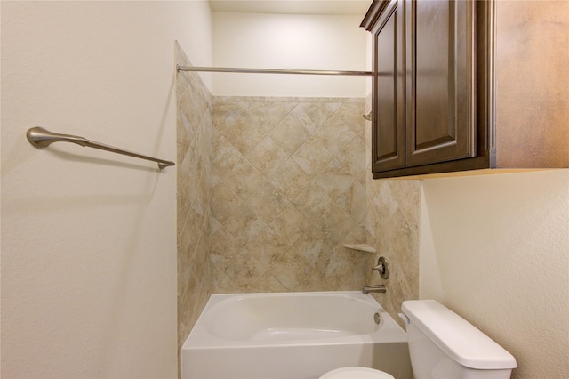 bathroom with toilet and shower / bathtub combination