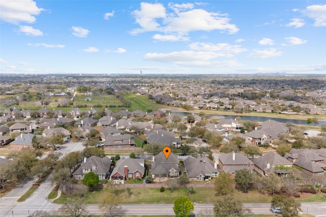 aerial view featuring a residential view