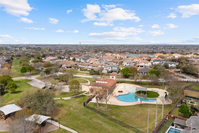 bird's eye view featuring a residential view