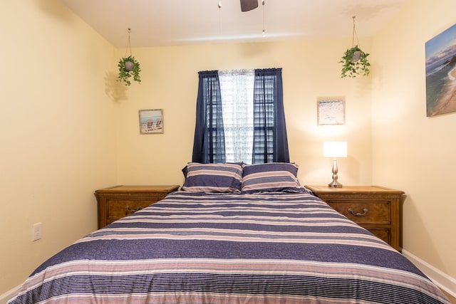 bedroom with baseboards