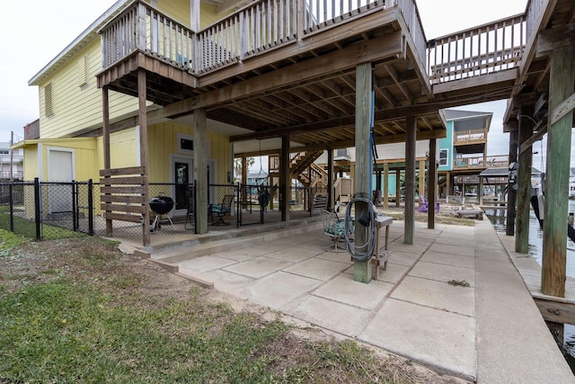 view of patio / terrace with fence