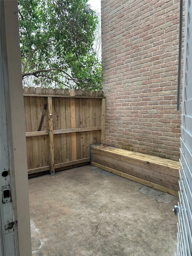 view of patio with fence