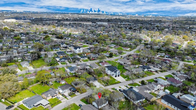 drone / aerial view featuring a residential view