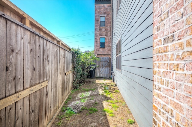 exterior space featuring fence