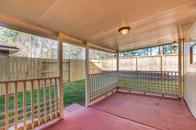 view of patio / terrace with fence private yard