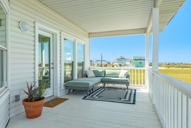 4010 Kiva Rd, Galveston, TX 77554 - view of wooden deck