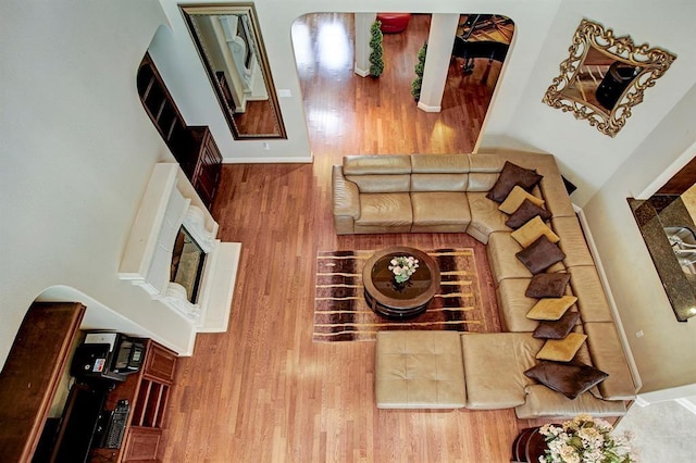 12610 Blanco Terrace Ln, Houston, TX 77041 - living room featuring wood finished floors and baseboards