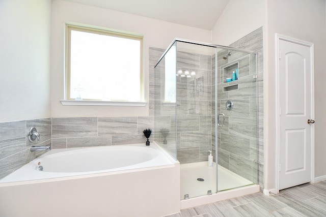 30903 Roanoak Woods Dr, Tomball, TX 77375 - full bath featuring a stall shower and a bath