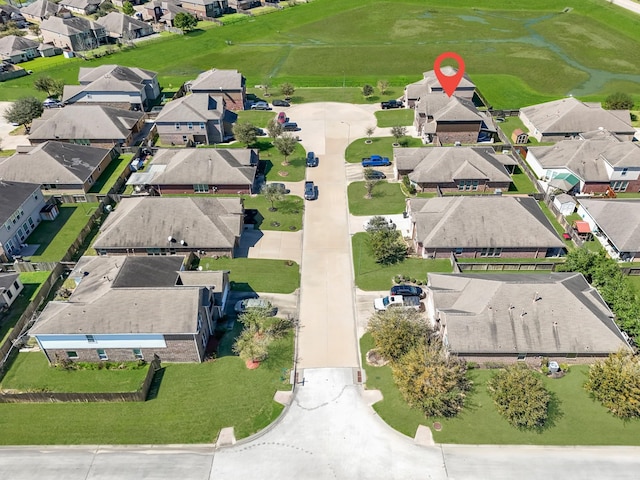 birds eye view of property featuring a residential view