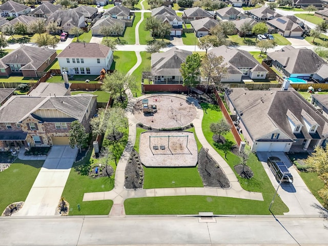 bird's eye view featuring a residential view