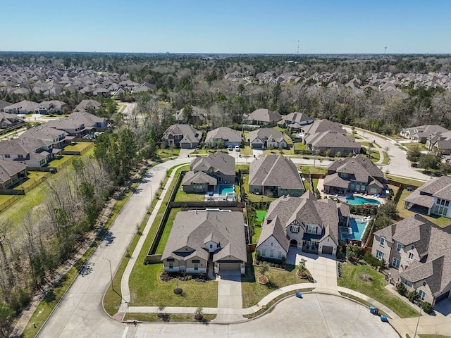 drone / aerial view featuring a residential view