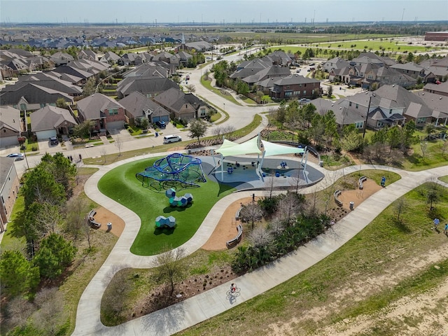 aerial view featuring a residential view