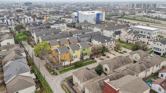 aerial view featuring a residential view