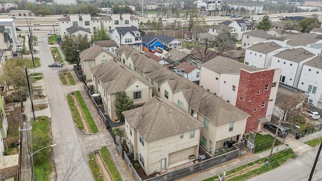 drone / aerial view with a residential view