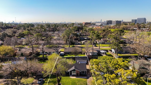 drone / aerial view featuring a view of city