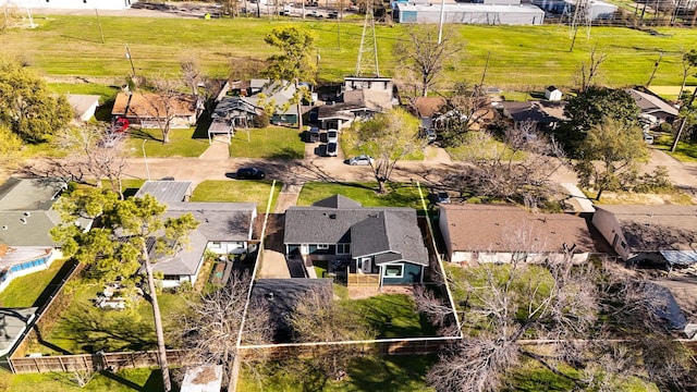 drone / aerial view with a residential view