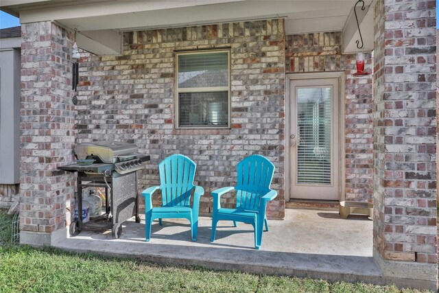 view of patio / terrace featuring grilling area