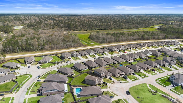 bird's eye view featuring a residential view