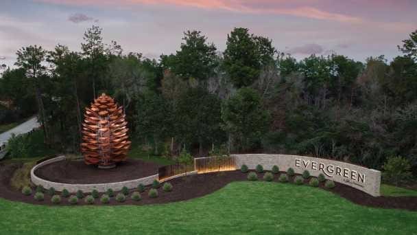 16178 Rustling Woods Rd, Conroe, TX 77302 - community sign featuring a yard