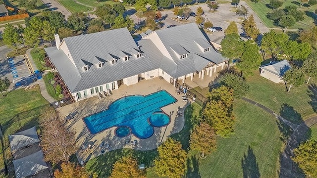 birds eye view of property