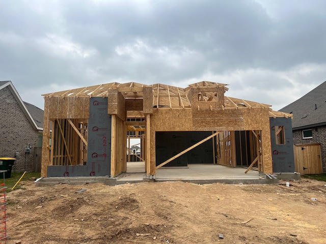 property under construction with a patio area