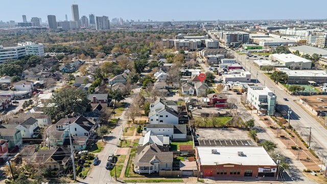 drone / aerial view featuring a view of city