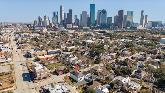 bird's eye view featuring a view of city