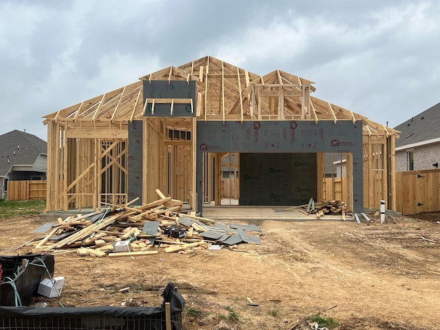 exterior space featuring fence