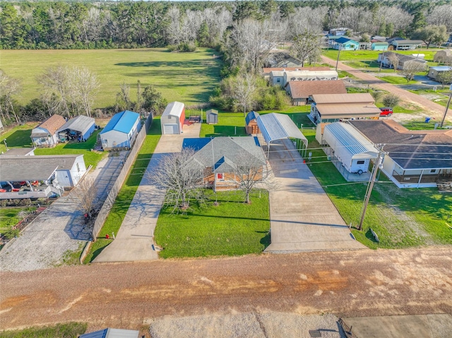 bird's eye view with a residential view