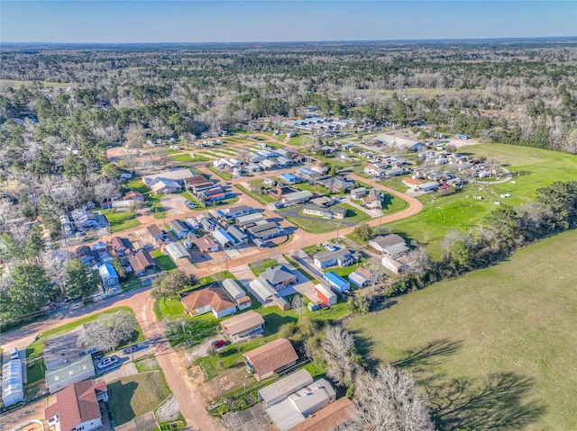 drone / aerial view with a residential view