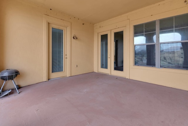 view of patio featuring grilling area