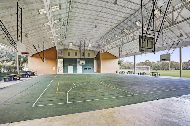 view of basketball court with community basketball court