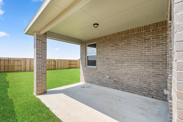 view of patio / terrace featuring a fenced backyard