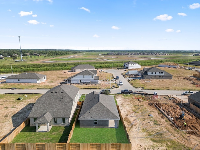 drone / aerial view with a rural view