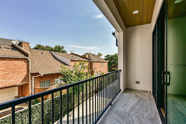 view of balcony