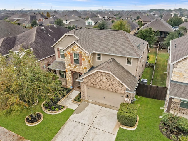 drone / aerial view featuring a residential view