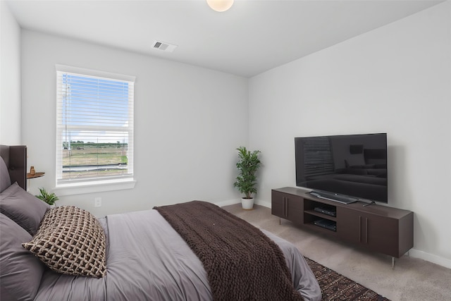 352 Spruce Oak Ln, Waller, TX 77484 - bedroom with light colored carpet, multiple windows, and baseboards