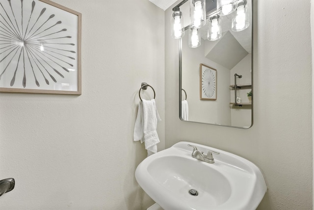 bathroom with a sink