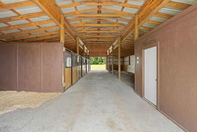 view of horse barn