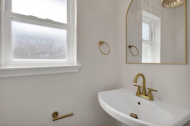 bathroom with a sink