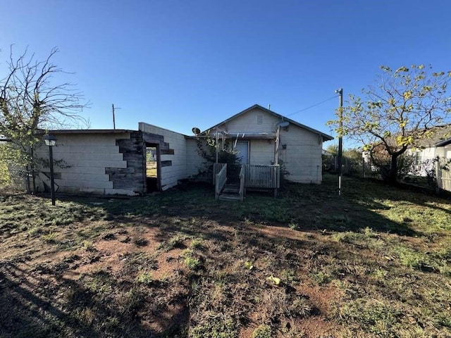 view of back of property