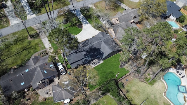 birds eye view of property featuring a residential view