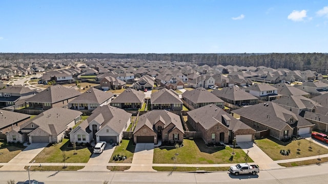 aerial view featuring a residential view