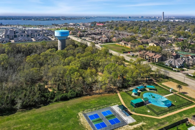 aerial view featuring a residential view